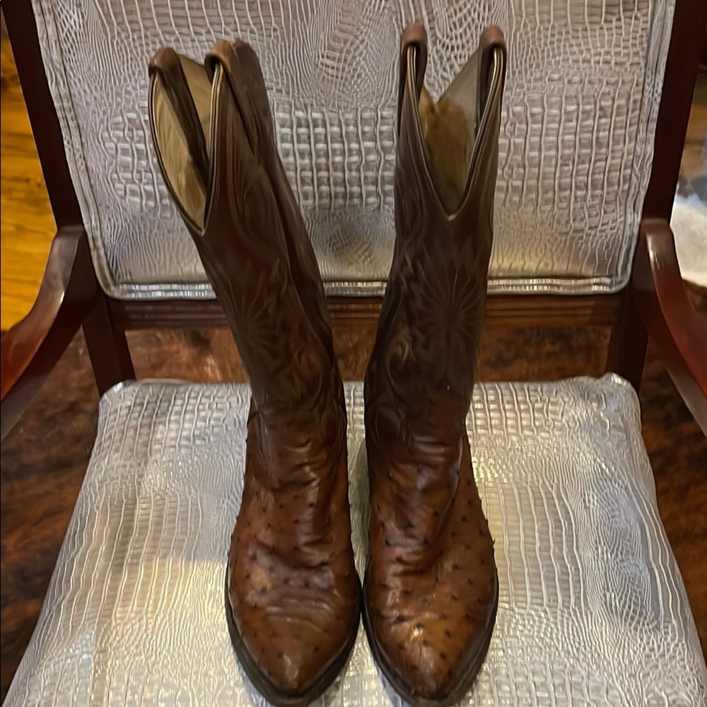 Men's Brown Leather Cowboy Boots